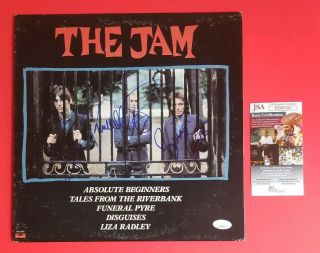 Paul Weller The Jam Complete Band X3 Signed Vintage Album Certified With Jsa