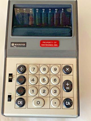 Vintage Sanyo Icc - 808d Calculator Only,  No Power Cord (unknown)
