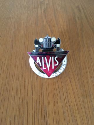 Vintage Alvis Owner Car Club Bar Badge - Auto Emblem