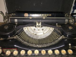 1920s Vintage Underwood Typewriter Standard Four Bank Keyboard 3