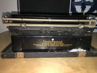 1920s Vintage Underwood Typewriter Standard Four Bank Keyboard 4