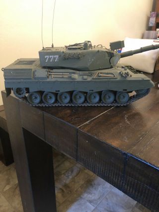 Vintage Tamiya 1/16 R/c German Leopard A4 Main Battle Tank Kit 56002 Rare