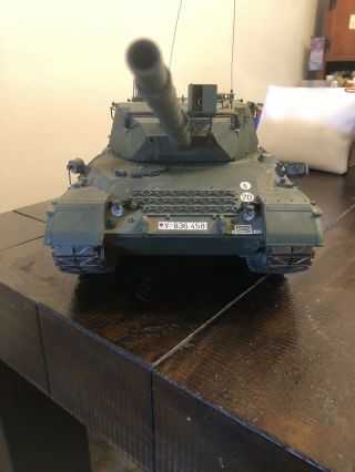 Vintage Tamiya 1/16 R/C German LEOPARD A4 Main Battle Tank Kit 56002 RARE 8