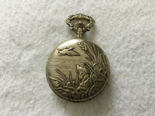 Swiss Made Andre Rivalle 17 Jewels Mechanical Wind Up Vintage Pocket Watch 3