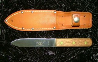 Vintage J Russell Green River 35 - 244 5 " Fixed Blade Mountain Man Knife