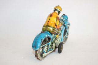 Vintage TIPPCO Tin Litho Toy Friction Motorcycle 3