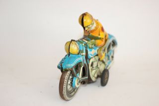 Vintage TIPPCO Tin Litho Toy Friction Motorcycle 5