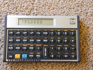 Vtg Hp Hewlett Packard 11c Scientific Calculator & Case