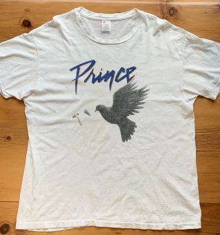 Vintage Prince And The Revolution World Tour 1984 - 85 Xl T - Shirt White