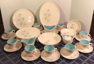 Mcm 1960s Taylor Smith Taylor Ever Yours Boutonniere 79 Piece Dish Set