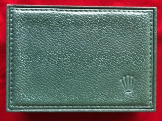 Vintage Green Rolex Watch Wooden Box W Felt Pad & Liner 68.  00.  55