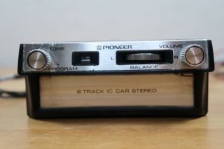 Vintage Pioneer Tp - 222 Car Auto 8 Track Tape Player