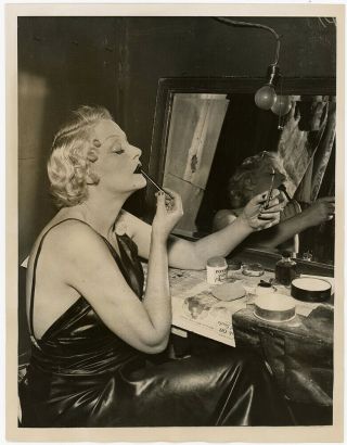 Mary Nolan Vintage 1934 Backstage Gritty Nightclub Queens York Photograph