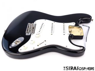 Loaded Fender Vintage 72 Ri Stratocaster Strat Body Guitar Parts Black