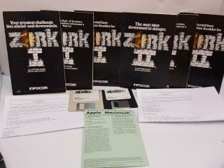 Vintage Zork I & Zork Ii Macintosh Adventure Game By Infocom 3.  5 " Disk 1983