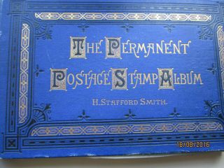 Vintage Stafford Smith Permanent Postage Stamp Album.