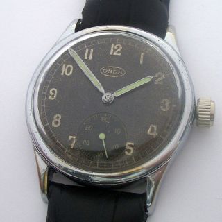 Rare Wristwatch German Army ONDA DH of period WW2 3