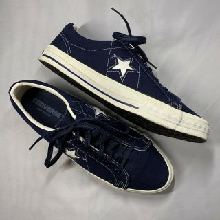 Rare Vintage Converse One Star Sneakers Made In Usa 10.  5 Men’s Blue Canvas Shoes