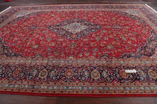 VINTAGE Traditional Floral Oriental Area RUG Hand - made LARGE Living Room 10x14 12
