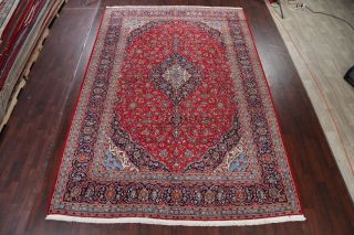 VINTAGE Traditional Floral Oriental Area RUG Hand - made LARGE Living Room 10x14 2