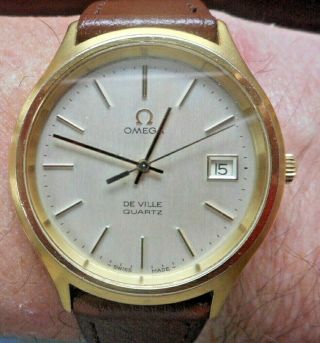 Vintage Gents Omega De - Ville Quartz Wrist Watch,  1970,  S,  N/r