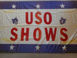 Uso Show Banner - Satin - Vintage / Rare Korean / Vietnam Era - Ft Polk,  La