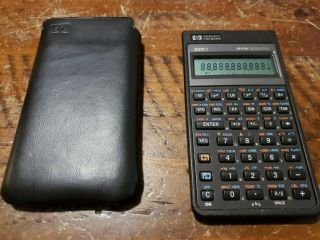 Vintage Hp 32sii Rpn Scientific Calculator With Cover -