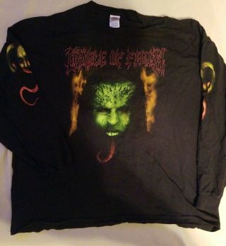 Vintage Cradle Of Filth Longsleeve T Shirt Size 3xl 2003 Rare Euc Rare