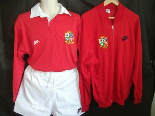 Vintage Nike British Lions 1993 Rugby Shirt Shorts And Jacket