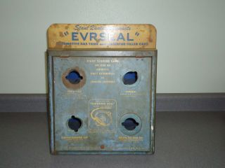 Vintage Stant Evrseal Gas Fuel Radiator Cap Advertising Display Cabinet Shelf