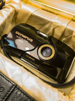 RARE Burgundy Olympus Stylus Epic (mju - ii) Limited 35mm Camera 2