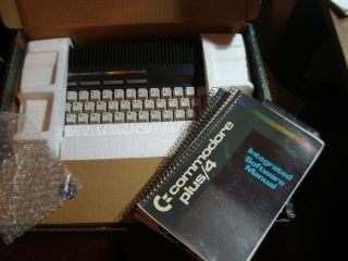 Commodore Plus 4 Computer with Manuals Vintage 4