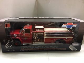 1:16 Highway 61 Chevrolet Red 1975 Heavy Duty Fire Truck Very Rare