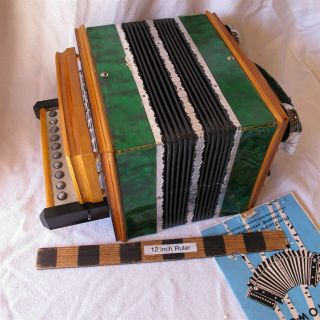 Vtg Russian made Concertina Accordion great 2