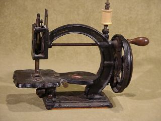 Rare Antique Cast Iron Grant Brothers Sewing Machine,  Circa 1870,  Hand Crank Usa