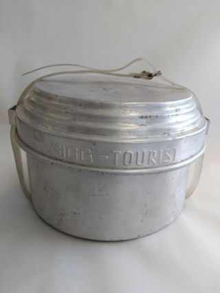 Vintage Sigg - Tourist Camping Stove Pots Kit With Burner Made In Sweden