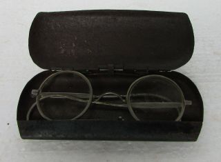 Vintage Old Collectible Gandhi Style Round Glass Spectacles Eyeglasses