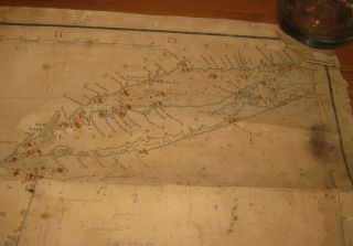 Antique 1871 Eldridge ' s ' MONTAUK to ST AUGUSTINE w York Bay ' NAUTICAL Map 10