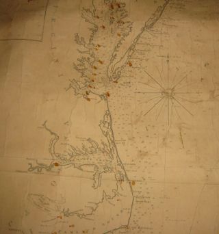 Antique 1871 Eldridge ' s ' MONTAUK to ST AUGUSTINE w York Bay ' NAUTICAL Map 6