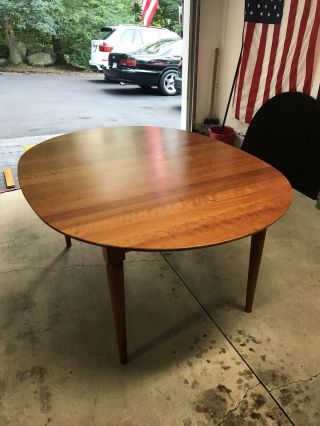 Gudme Danish Vintage Modern Teak Extension Dining Table With Two Leaves