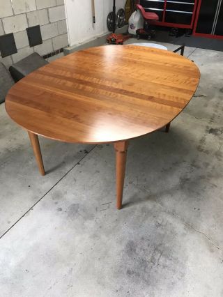Gudme Danish Vintage Modern Teak Extension Dining Table With Two Leaves 2