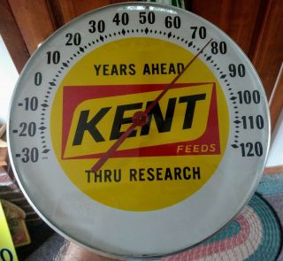 Vintage Kent Feeds " Pam - Style " Thermometer.  L@@k