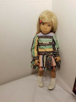 Vintage Sasha Doll 16  In Clothing Blond Blue Eyes
