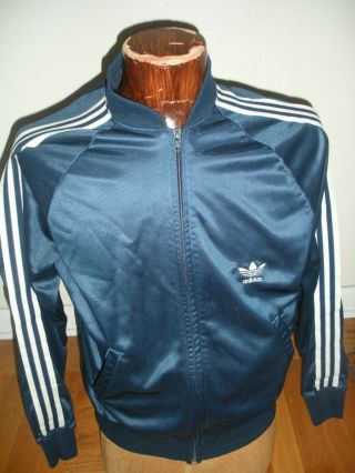 Vintage 80s Adidas Trefoil Atp Jacket Keyrolan Size Medium (m)