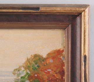 Antique ROBERT EMMET OWEN American Impressionist Autumn Landscape Oil Painting 6