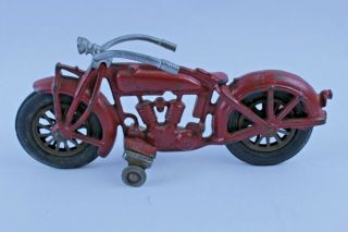 Fantastic Vintage Hubley Cast Iron Indian Motorcycle