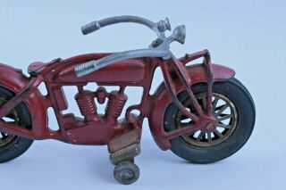 FANTASTIC VINTAGE HUBLEY CAST IRON INDIAN MOTORCYCLE 6