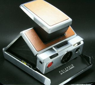 Vintage Polaroid Sx - 70 Land Camera Tan Leather