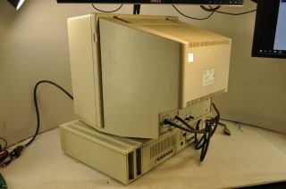 Vintage IBM PC jr Computer,  Color Monitor,  Keyboard,  Box - No cables - 4