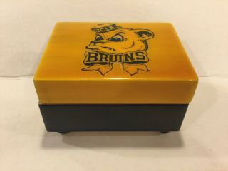 Rare Vintage Swiss Reuge Music Box Ucla Bruins " Go On Bruins "